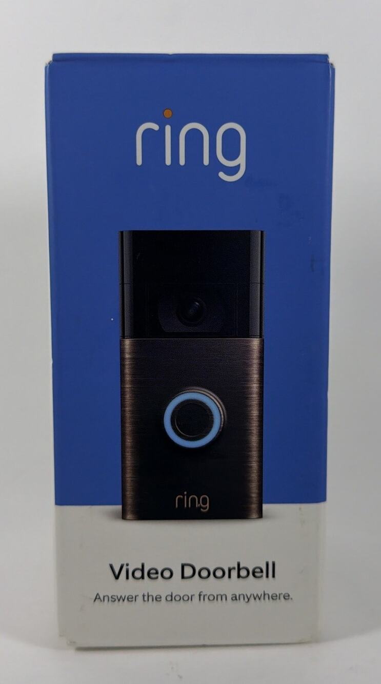 Ring Battery Doorbell Venetian Bronze - 1080P - Built In Battery - New